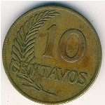 Peru, 10 centavos, 1942–1944