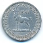 Southern Rhodesia, 2 shillings, 1948