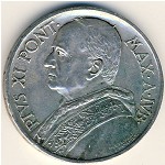 Vatican City, 5 lire, 1933