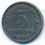 Germany, 5 pfennig, 1922