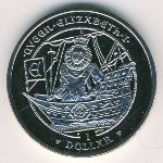 Виргинские острова, 1 доллар (2009 г.)
