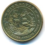 Гибралтар., 10 евроцентов (2004 г.)