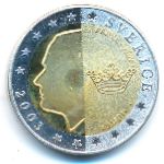 Швеция., 2 евро (2003 г.)