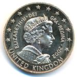 Great Britain., 5 euro, 2002