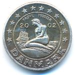 Дания, 2 евроцента (2002 г.)