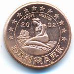 Дания, 1 евроцент (2002 г.)