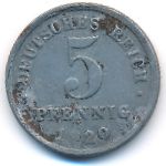 Germany, 5 pfennig, 1920