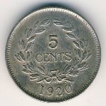 Саравак, 5 центов (1920–1927 г.)