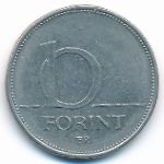 Hungary, 10 forint, 1994