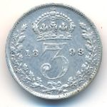 Great Britain, 3 пенса (1893 г.)