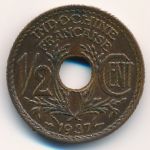 Французский Индокитай, 1/2 цента (1937 г.)