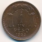 Chile, 1 peso, 1942–1954