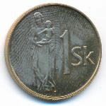 Slovakia, 1 koruna, 1994