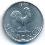 Malawi, 6 pence, 1964–1967