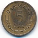 Denmark, 5 ore, 1963