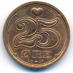 Дания, 25 эре (1990–2001 г.)