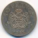Monaco, 10 francs, 1981