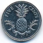 Bahamas, 5 cents, 1984