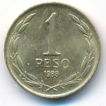 Chile, 1 peso, 1988