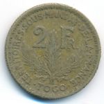 Togo, 2 francs, 1924–1925