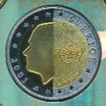 Швеция., 2 евро (2003 г.)