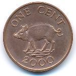 Bermuda Islands, 1 cent, 2000