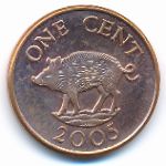 Bermuda Islands, 1 cent, 2005