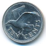 Barbados, 10 cents, 1984