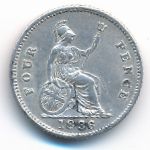 Great Britain, 4 pence, 1836–1837