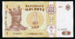 Moldova, 1 лей, 2002