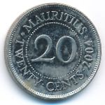 Маврикий, 20 центов (2004 г.)