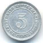 Стрейтс-Сетлментс, 5 центов (1926–1935 г.)