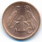 ЮАР, 1 цент (2000–2001 г.)