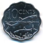 Bahamas, 10 cents, 2007–2010