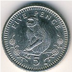 Гибралтар, 5 пенсов (1998–2003 г.)