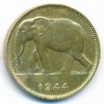 Belgian Congo, 1 franc, 1944–1949