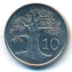 Зимбабве, 10 центов (1980–1991 г.)