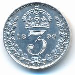 Great Britain, 3 pence, 1893–1901