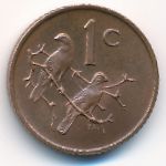 South Africa, 1 cent, 1970–1989