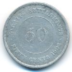 Стрейтс-Сетлментс, 50 центов (1902 г.)