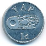 Острова Яп., 1 пенни (2020 г.)