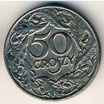 Польша, 50 грошей (1938 г.)