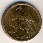 South Africa, 5 cents, 2003