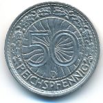 Веймарская республика, 50 рейхспфеннигов (1928 г.)