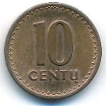 Литва, 10 центов (1991 г.)