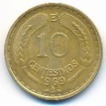 Chile, 10 centesimos, 1969