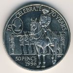 Saint Helena, 50 pence, 1996