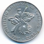 Cuba, 25 centavos, 1981