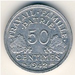 France, 50 centimes, 1942–1944