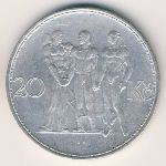 Czechoslovakia, 20 korun, 1933–1934